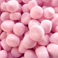 Kingsway Pink Strawberry Bon Bons 1kg Bag, Retro Flavoured Sweets 